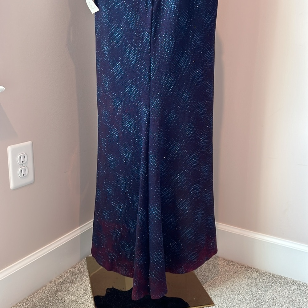 Y2K Scott McClintock halter neck sparkly evening gown Vintage 10P (modern 4-6) - Picture 9 of 16